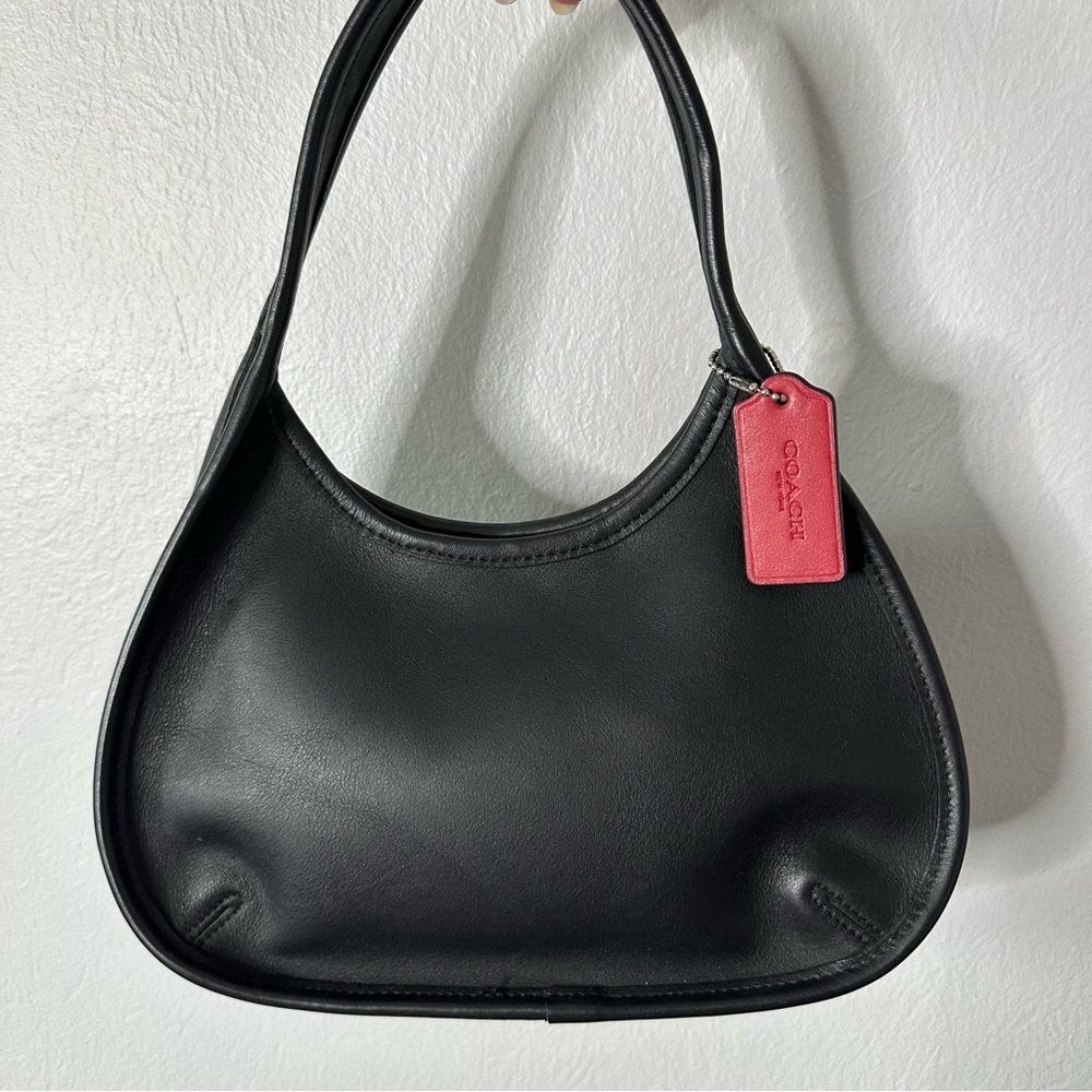 Vintage Coach Ergo Mini Black Handbag - Picture 2 of 11